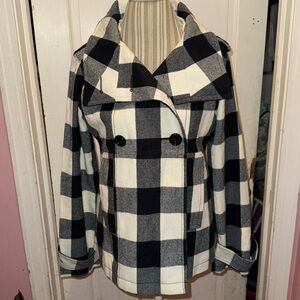 Gap black  Plaid jacket nwot
